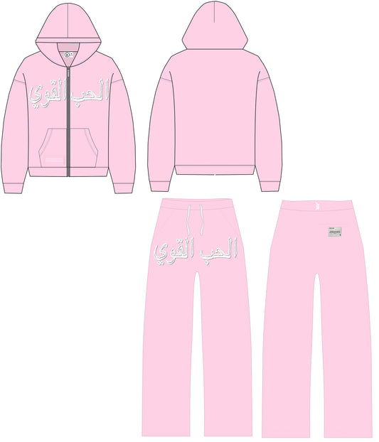 Pre-Order “Tough Love” SweatSuits Candy Pink