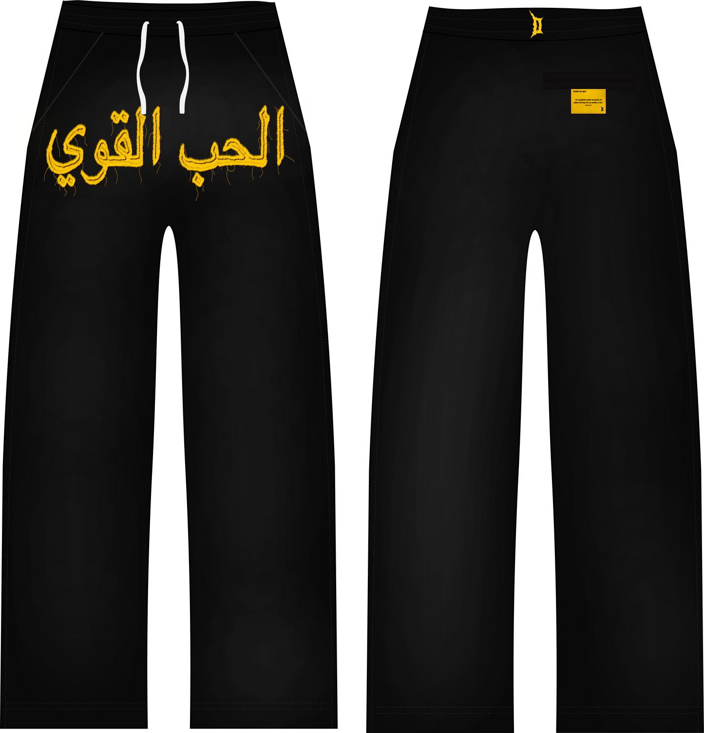 Pre-Order “Tough Love” SweatSuits Black and Yellow