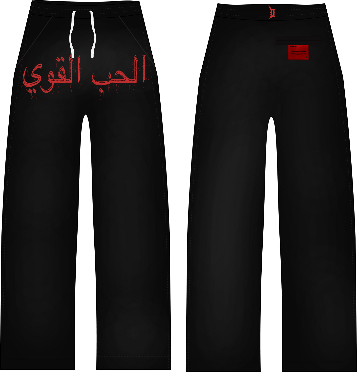 Pre-Order “Tough Love” SweatSuits Black and Red